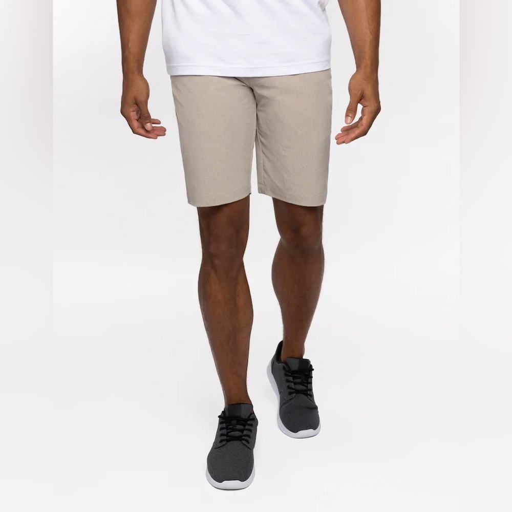 Travis Mathews Lightweight Khaki Beck Shorts, Size 33